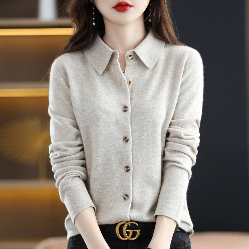  Sweater con Cuello Casual Cashemere - Lana