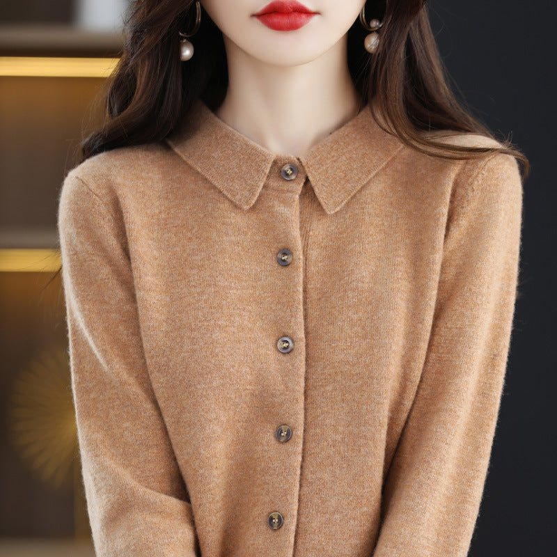  Sweater con Cuello Casual Cashemere - Lana