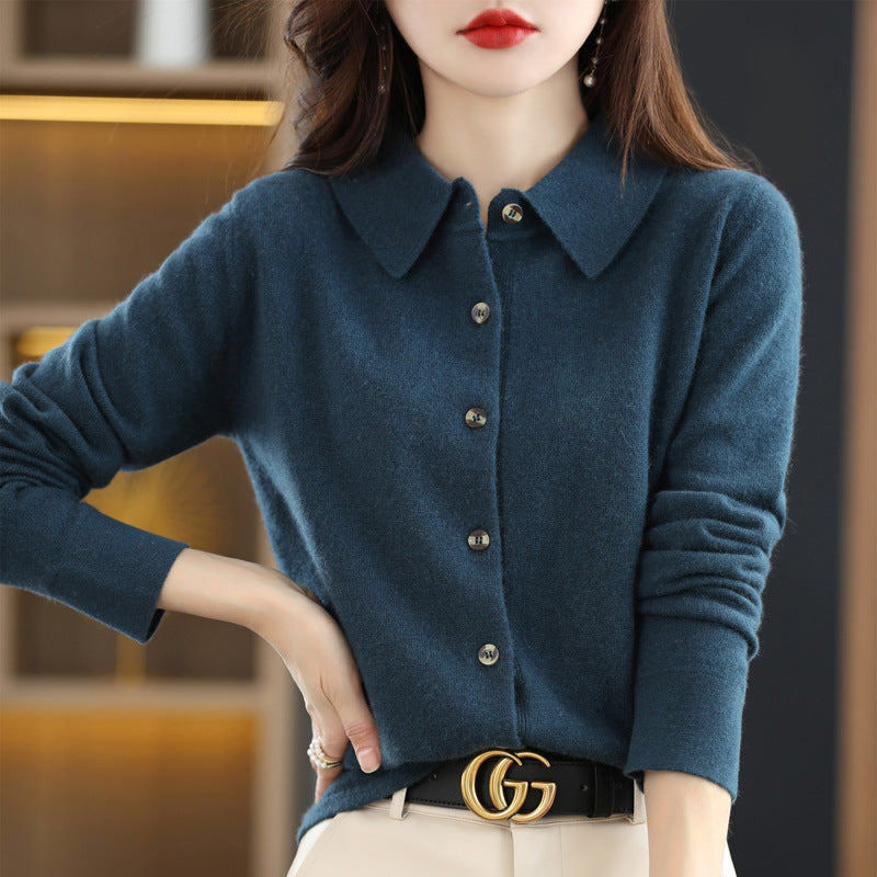  Sweater con Cuello Casual Cashemere - Lana